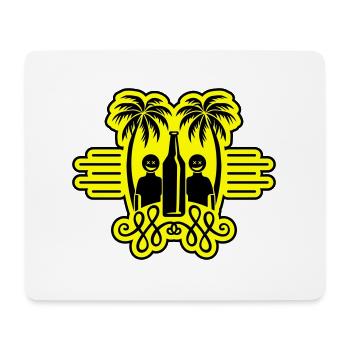 Palm Trees Beach Holiday Party - Mouse Pad (horizontal) - white - Front