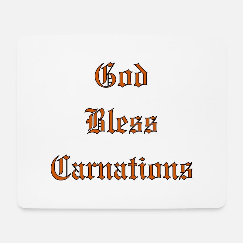 GodBlessCarnations - Mouse Pad (horizontal) - white