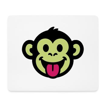 Affe Lustig Comic - Mousepad (Querformat) - Weiß - Vorne