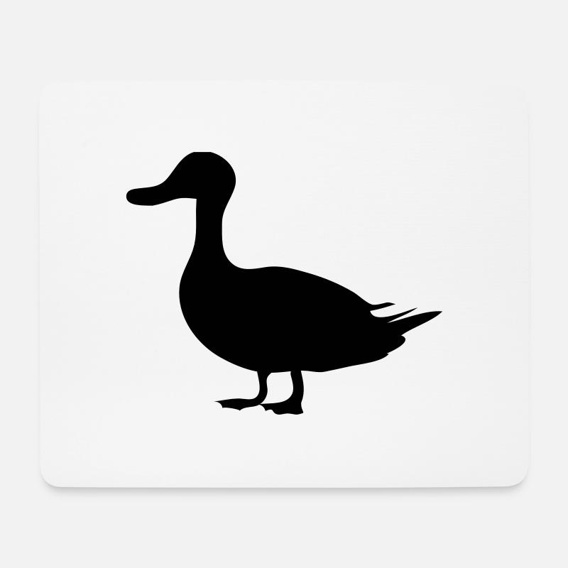 Ente - Mousepad (Querformat) - Weiß