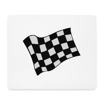 Racing Chequered Flag - Mouse Pad (horizontal) - white - Front