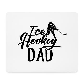 Eishockey Papa Eishockeyspieler Puck Ice Hockey - Mousepad (Querformat) - Weiß - Vorne