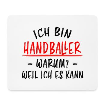 Handball Lustig Spruch Handballer Spieler Geschenk - Mousepad (Querformat) - Weiß - Vorne