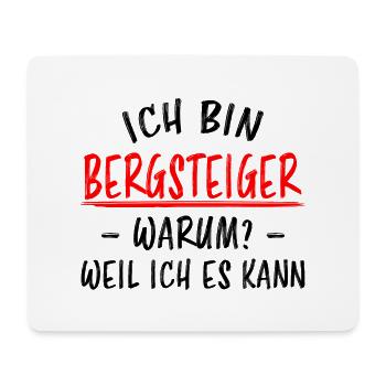 Bergsteiger Wandern Lustiger Spruch Berge Geschenk - Mousepad (Querformat) - Weiß - Vorne