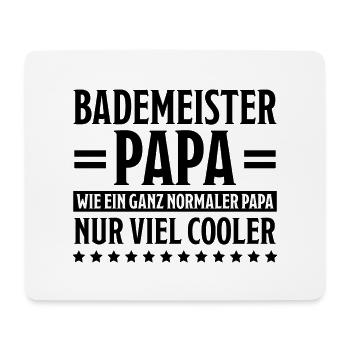 Bademeister Beruf Lustiger Spruch Freibad Geschenk - Mousepad (Querformat) - Weiß - Vorne