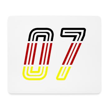 7 Zahl symbol Germany - Mousepad (Querformat) - Weiß - Vorne