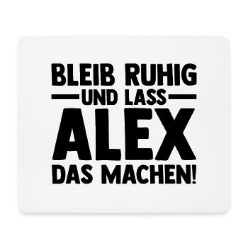 Alexander Alexandra Alexa Alex - Mousepad (Querformat) - Weiß - Vorne