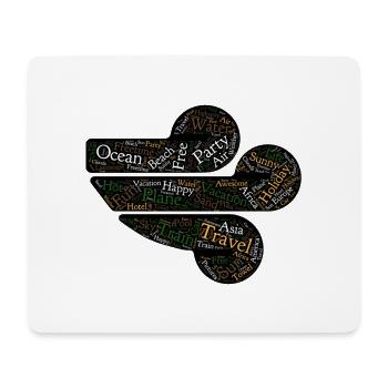 Voyage - Voyage - Tapis de souris (format paysage) - blanc - Devant