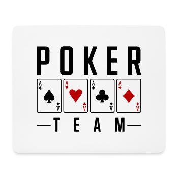 équipe de poker - Tapis de souris (format paysage) - blanc - Devant