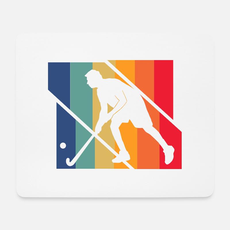 Feldhockey - Mousepad (Querformat) - Weiß