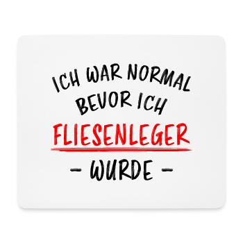 Fliesenleger Lustig Spruch Job Bodenleger Geschenk - Mousepad (Querformat) - Weiß - Vorne