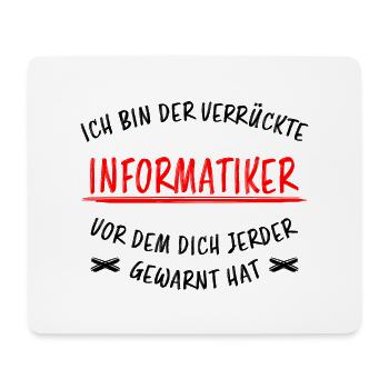 Informatiker Lustig Spruch Programmierer Geschenk - Mousepad (Querformat) - Weiß - Vorne