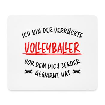 Volleyball Lustige Spruch Beachvolleyball Geschenk - Mousepad (Querformat) - Weiß - Vorne
