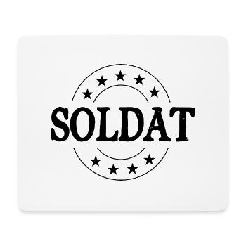 Soldat Beruf - Mousepad (Querformat) - Weiß - Vorne