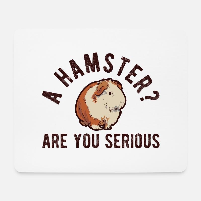 Nagetier Meerschwein Meerschweinchen - Mousepad (Querformat) - Weiß