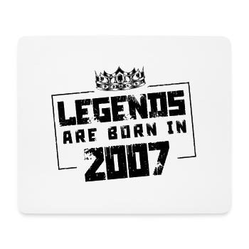 2007 legends born in - Mousepad (Querformat) - Weiß - Vorne