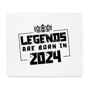 2024 legends born in - Mouse Pad (horizontal) - white - Front