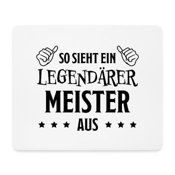Meister Prüfung Lustiger Spruch Meister Geschenk - Mousepad (Querformat) - Weiß - Vorne