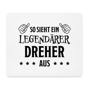 Dreher Fun Spruch Drehmaschinen Dreher Geschenk - Mousepad (Querformat) - Weiß - Vorne