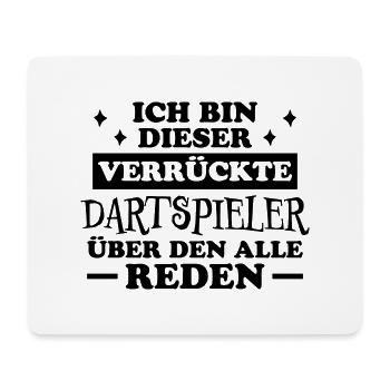 Dartspieler Witz Spruch Darts Dartpfeil Geschenk - Mousepad (Querformat) - Weiß - Vorne
