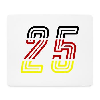 25 number symbol Germany - Mouse Pad (horizontal) - white - Front