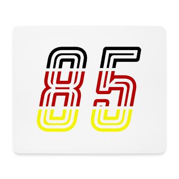 85 Symbole numérique Allemagne - Tapis de souris (format paysage) - blanc - Devant