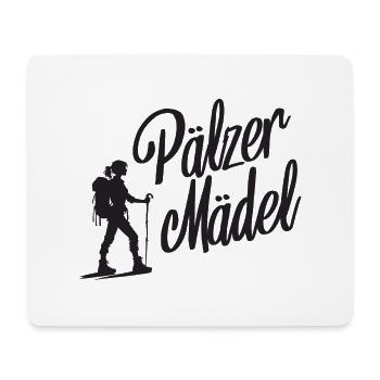 Pälzer Mädel Pfälzerin Pfalz Wandern - Mousepad (Querformat) - Weiß - Vorne
