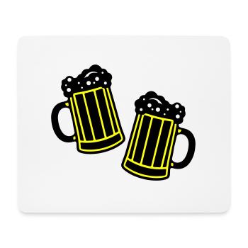 Beer Symbol Booze - Mouse Pad (horizontal) - white - Front