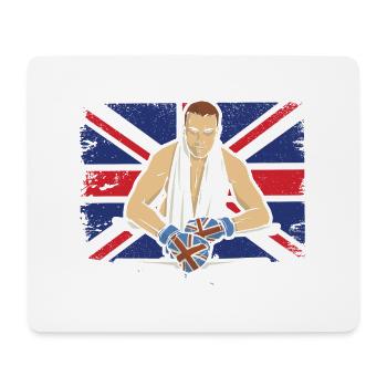 Boxe Royaume-Uni - Tapis de souris (format paysage) - blanc - Devant