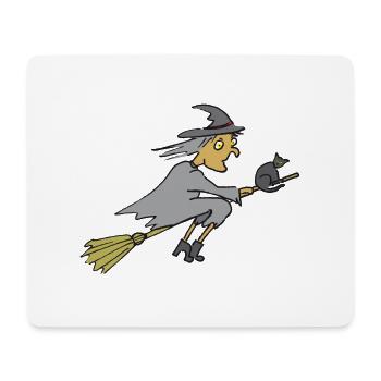 Witch, Halloween, witch - Mouse Pad (horizontal) - white - Front