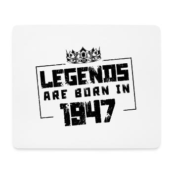 1947 Legends Born in - Mouse Pad (horizontal) - white - Front