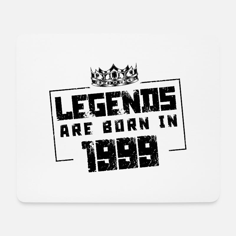 1999 legends born in - Mousepad (Querformat) - Weiß