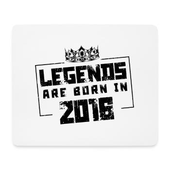 2016 legends born in - Mouse Pad (horizontal) - white - Front