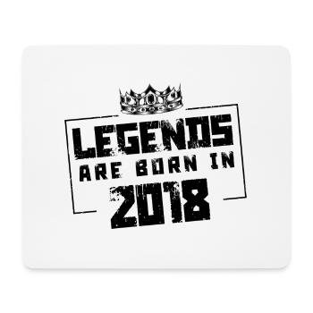 2018 legends born in - Mouse Pad (horizontal) - white - Front