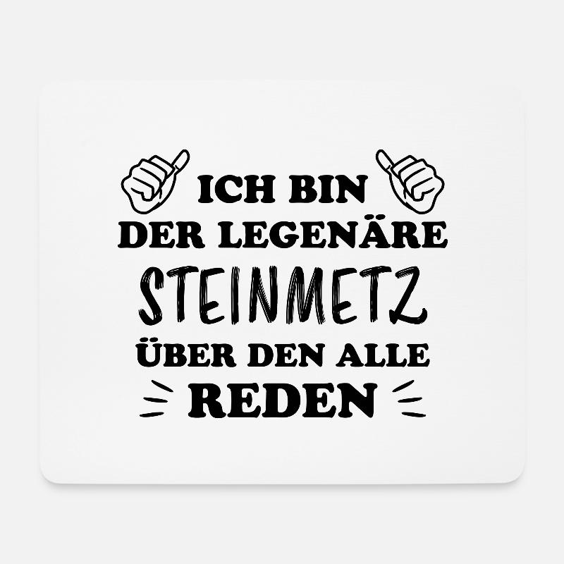 Steinmetz Lustiger Spruch Kunst Steinmetz Geschenk - Mousepad (Querformat) - Weiß