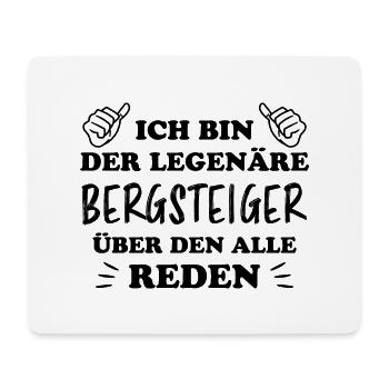 Bergsteiger Wandern Lustiger Spruch Berge Geschenk - Mousepad (Querformat) - Weiß - Vorne