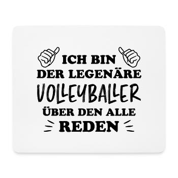 Volleyball Lustige Spruch Beachvolleyball Geschenk - Mousepad (Querformat) - Weiß - Vorne