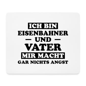 Eisenbahner Spruch Eisenbahn Lokführer Geschenk - Mousepad (Querformat) - Weiß - Vorne