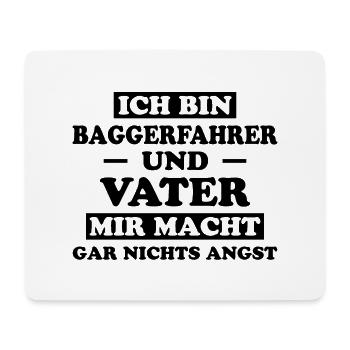 Baggerfahrer Lustiger Spruch Beruf Bagger Geschenk - Mousepad (Querformat) - Weiß - Vorne