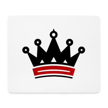 Crown Symbol - Mouse Pad (horizontal) - white - Front