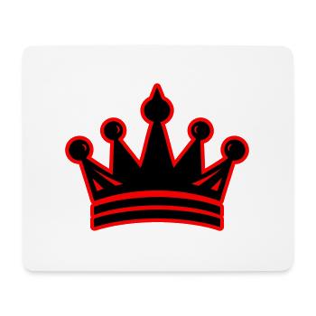 Symbole du roi de la couronne - Tapis de souris (format paysage) - blanc - Devant