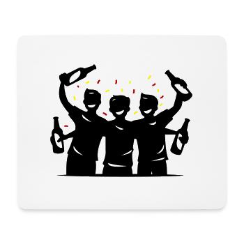 Drinking Silhouette Symbol - Mousepad (Querformat) - Weiß - Vorne