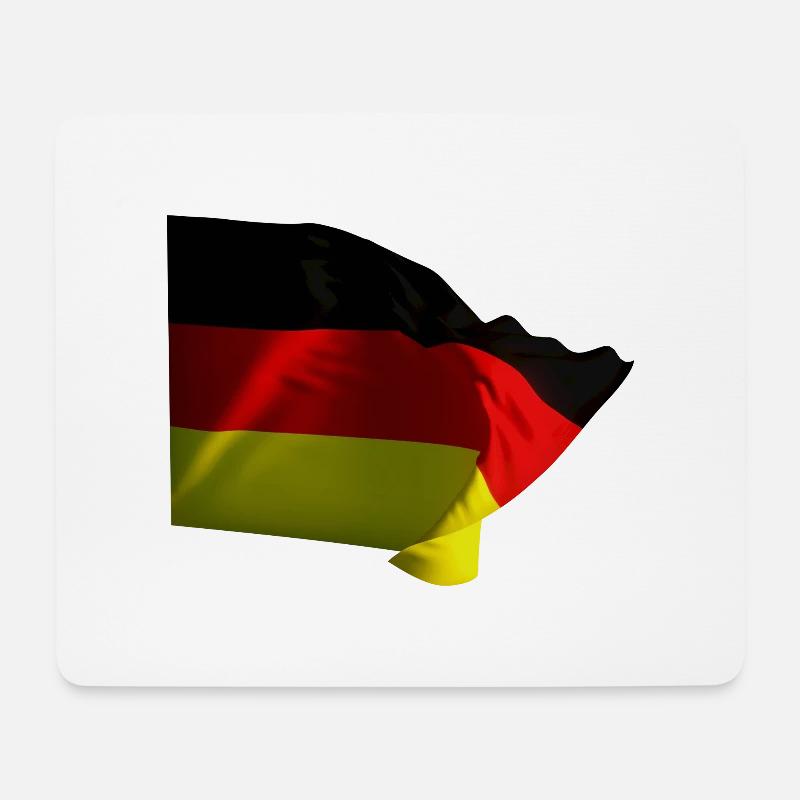 Deutschland Länder Fahne Flagge - Mousepad (Querformat) - Weiß