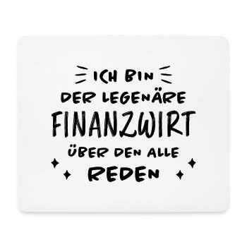 Finanzwirt Lustiger Spruch Job Finanzwirt Geschenk - Mousepad (Querformat) - Weiß - Vorne