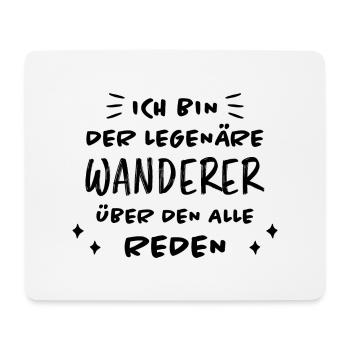 Wanderer Outdoor Lustiger Spruch Wandern Geschenk - Mousepad (Querformat) - Weiß - Vorne
