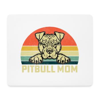 Pitbull Mom - Mouse Pad (horizontal) - white - Front