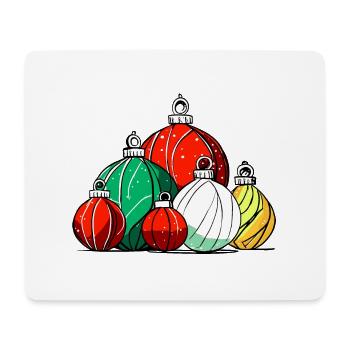 Christmas Decoration Balls - Mouse Pad (horizontal) - white - Front