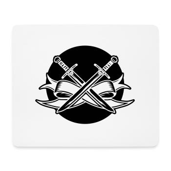 Sword Symbol - Mouse Pad (horizontal) - white - Front
