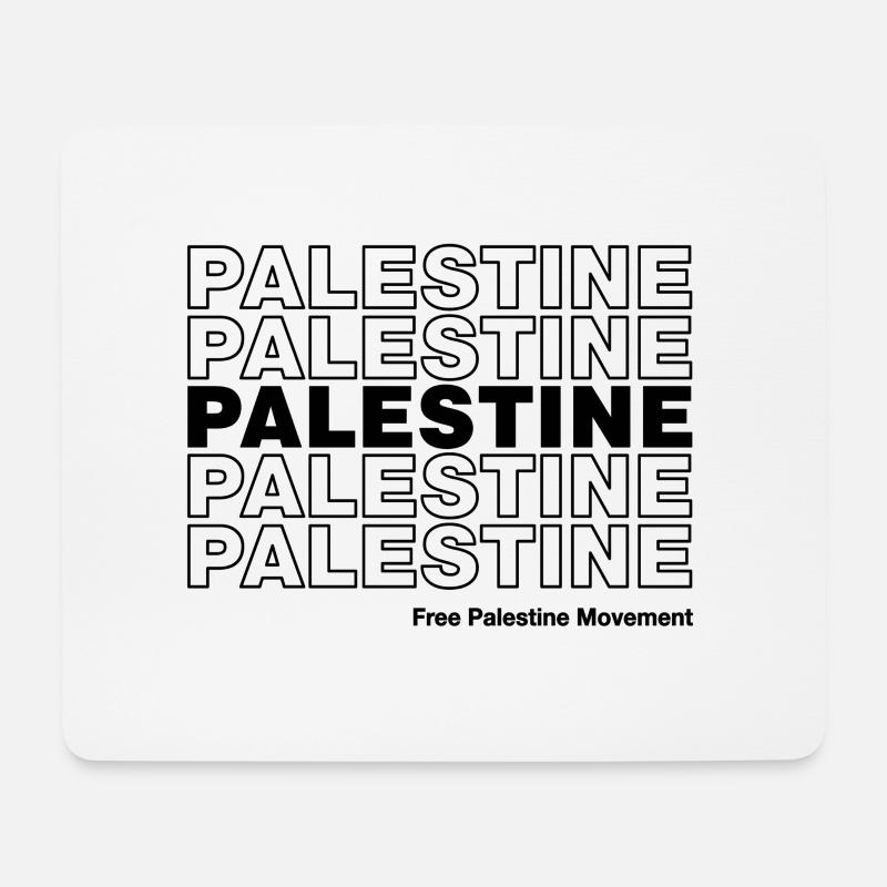 Freie Palästina-Bewegung - Mousepad (Querformat) - Weiß