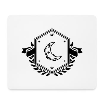 Moon Icon Coat of Arms - Mouse Pad (horizontal) - white - Front